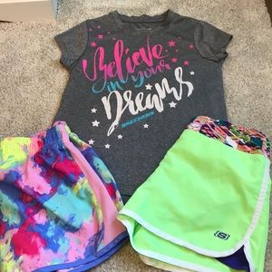 Skechers activewear set with bonus shorts